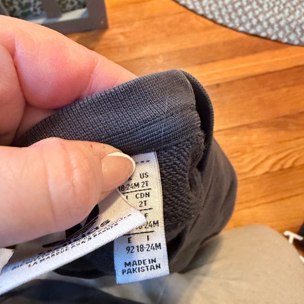Adidas Kids Charcoal Sweatshirt and Joggers Set - Picture 3 of 3